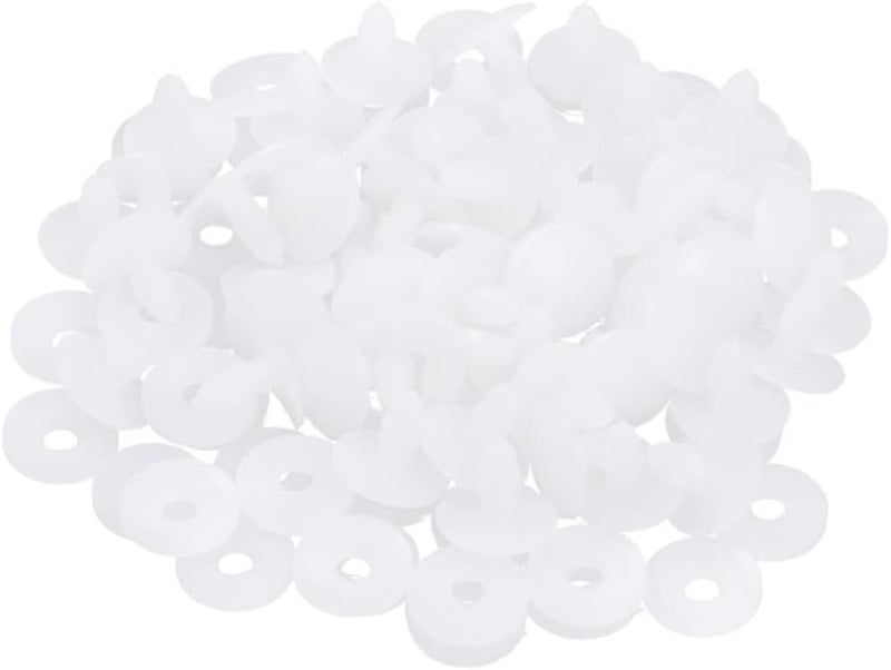 UTHCLO 100 Set Plastic Doll Joints White DIY Doll Accessories for Crafting Moveable Limbs and - Image 1
