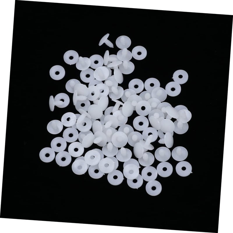 UTHCLO 100 Set Plastic Doll Joints White DIY Doll Accessories for Crafting Moveable Limbs and - Image 3