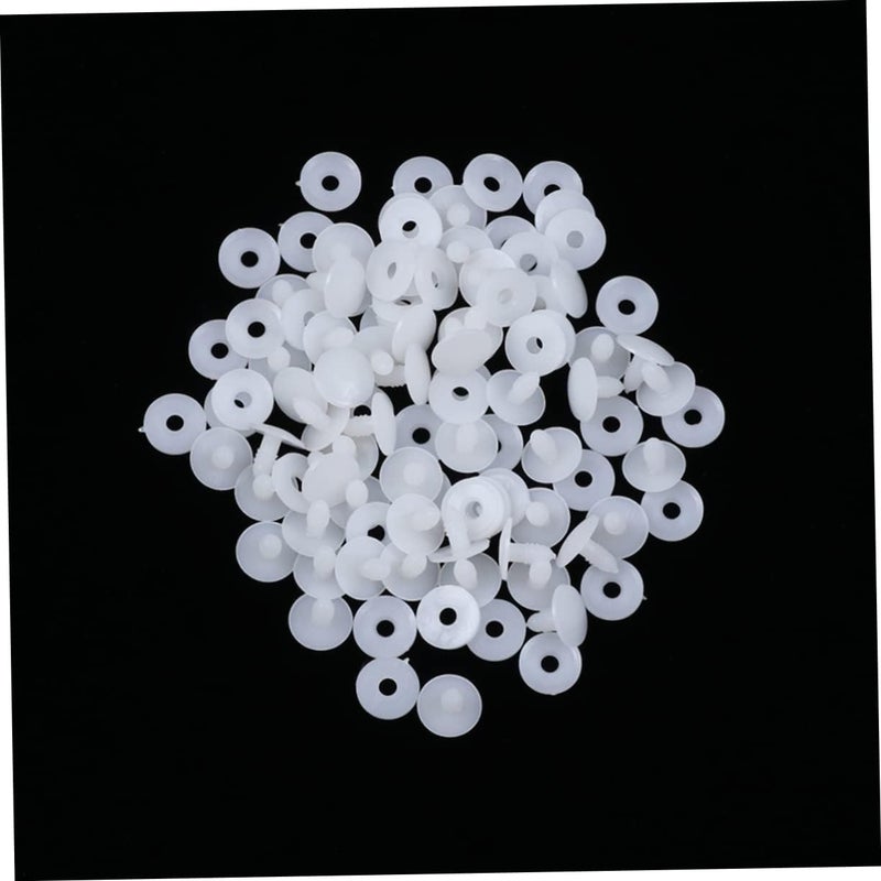 UTHCLO 100 Set Plastic Doll Joints White DIY Doll Accessories for Crafting Moveable Limbs and - Image 4