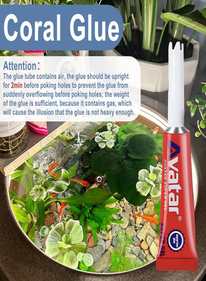 EIGTWEN 3 PCS Aquarium Glue, Aquarium Aquascape Aquatic Plants Coral Glue, Safety and Quick-Drying, Reef Glue Suitable for Aquatic Plants, Moss, Coral, Stones, Shells, Fresh Water and Salt Water All Can Be Us - Image 5