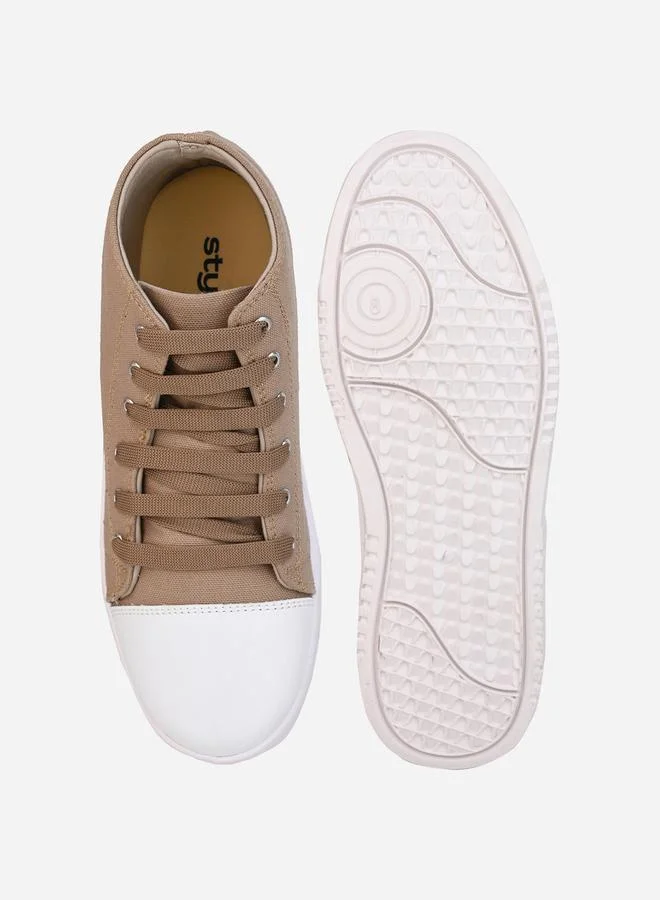 Styli High Top Graphic Print Lace Up Sneakers