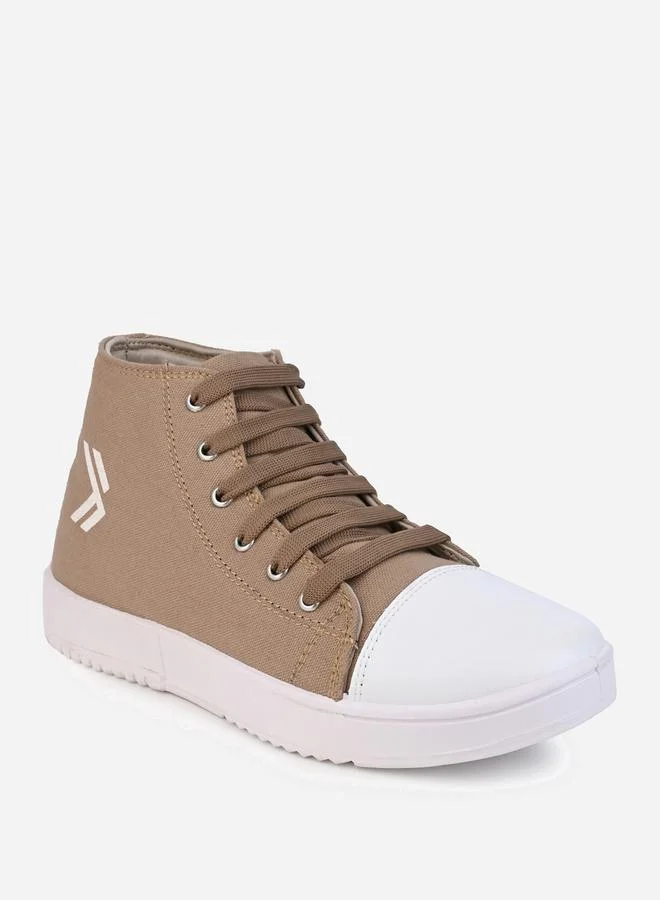 Styli High Top Graphic Print Lace Up Sneakers