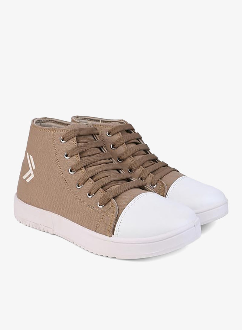 ستايلي حذاء رياضي برباط وطبعة جرافيكية عالية الرقبة - Image 2