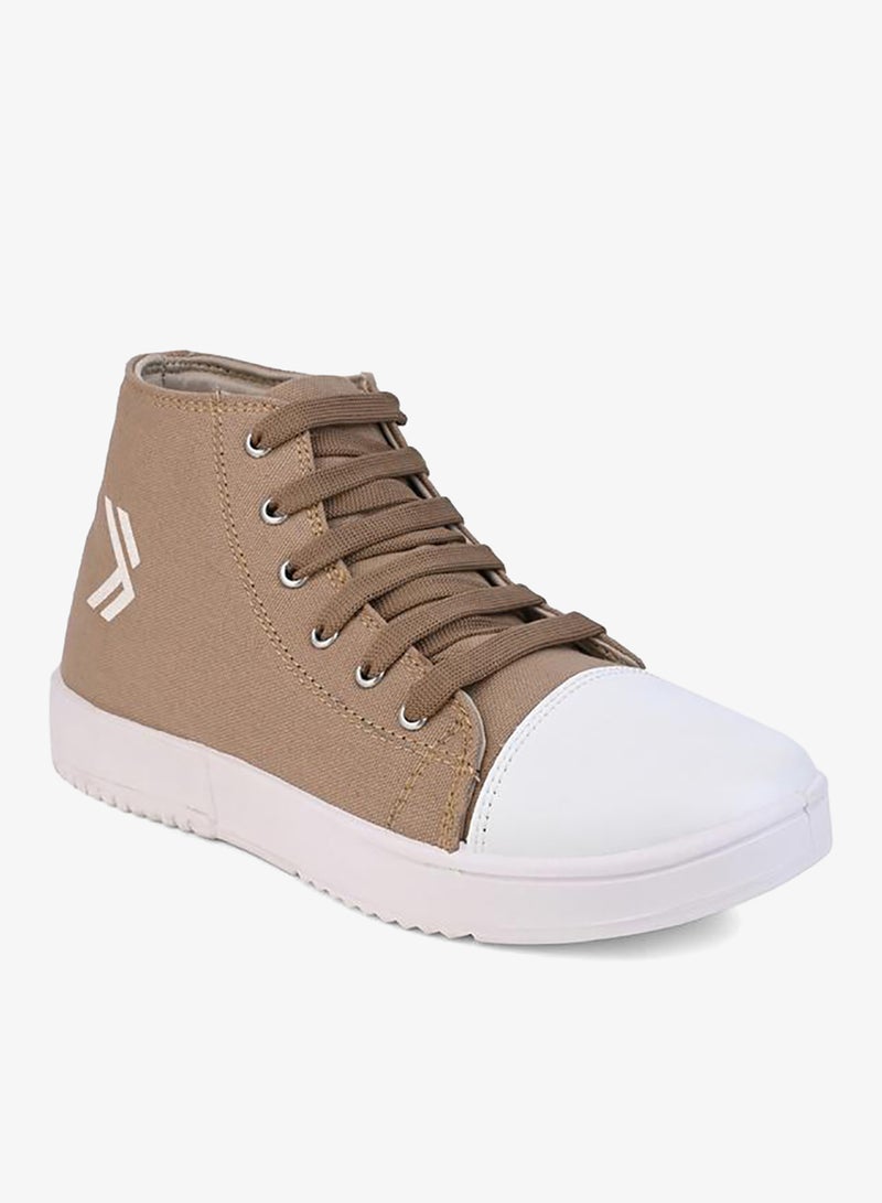 ستايلي حذاء رياضي برباط وطبعة جرافيكية عالية الرقبة - Image 4