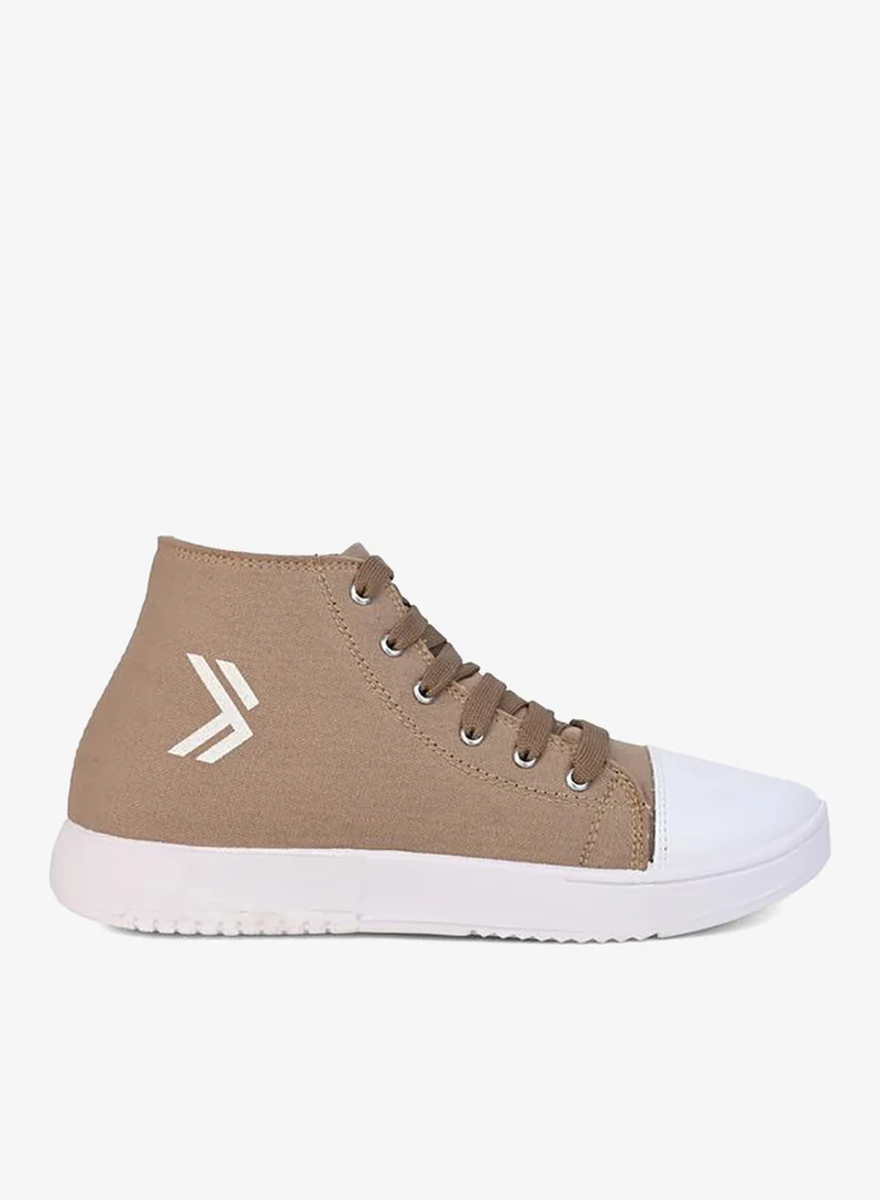 Styli High Top Graphic Print Lace Up Sneakers