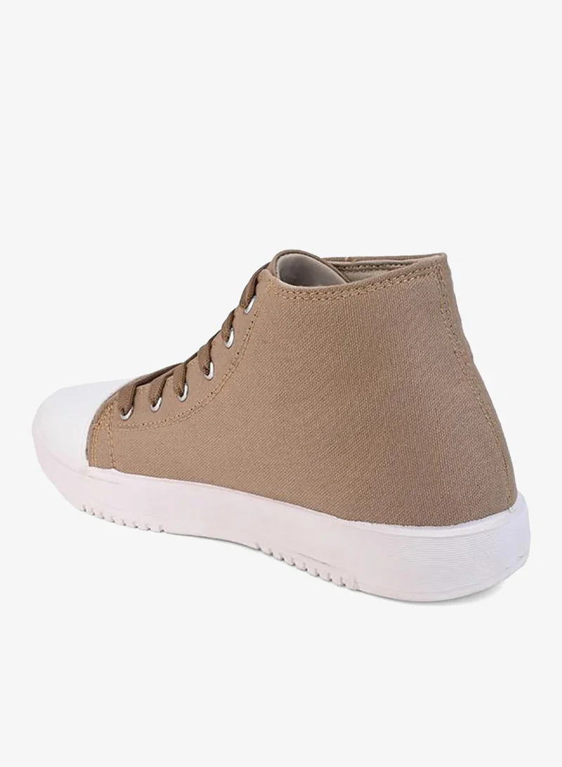 Styli High Top Graphic Print Lace Up Sneakers