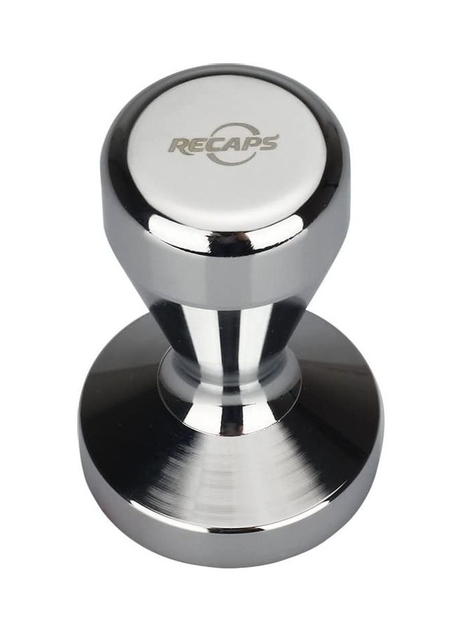 NIBEMINENT Stainless Steel Coffee Pressed Powder Hand Tamper Silver - Image 1