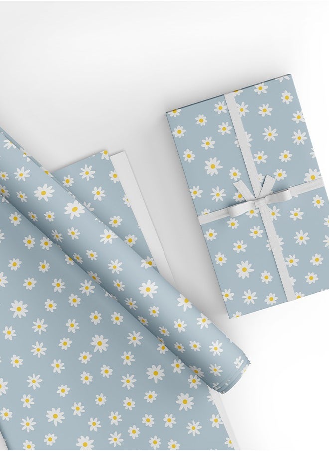 Share the Love Daisies, Gift Wrapping paper (Pack of 4)  - Image 1