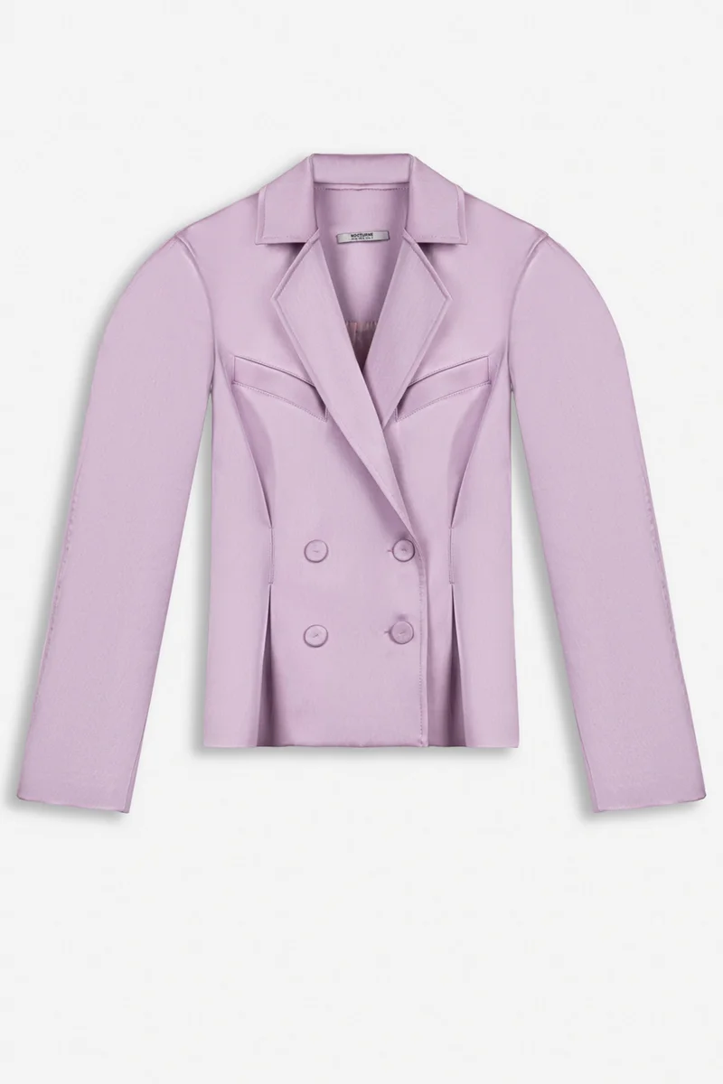 Nocturne  Double Breasted Folded Collar Jacket for Women | Best Price UAE