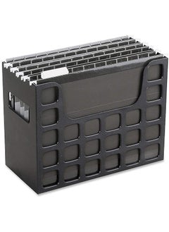 erorex Portable Desktop File Side Handles Hanging File Folders Tabs And Inserts Letter Size 9 1 2 X 12 3 16 X 6 Inches Black 23013  - Image 3