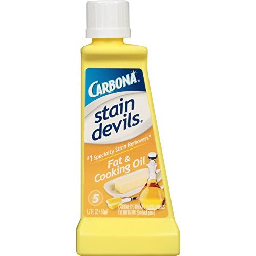 Carbona Stain Devils® #5 - Fat & Cooking Oil | Professional Strength Laundry Stain Remover | Multi-Fabric Cleaner | Safe Formula | 1.7 Fl Oz, 1 Pack - Image 1