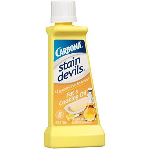 Carbona Stain Devils® #5 - Fat & Cooking Oil | Professional Strength Laundry Stain Remover | Multi-Fabric Cleaner | Safe Formula | 1.7 Fl Oz, 1 Pack - Image 2