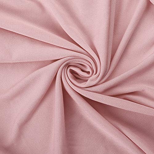 Peomeise Stretch Spandex Chair Cover for Wedding Party Dining Banquet Event (Dusty Rose, 6) - Image 5
