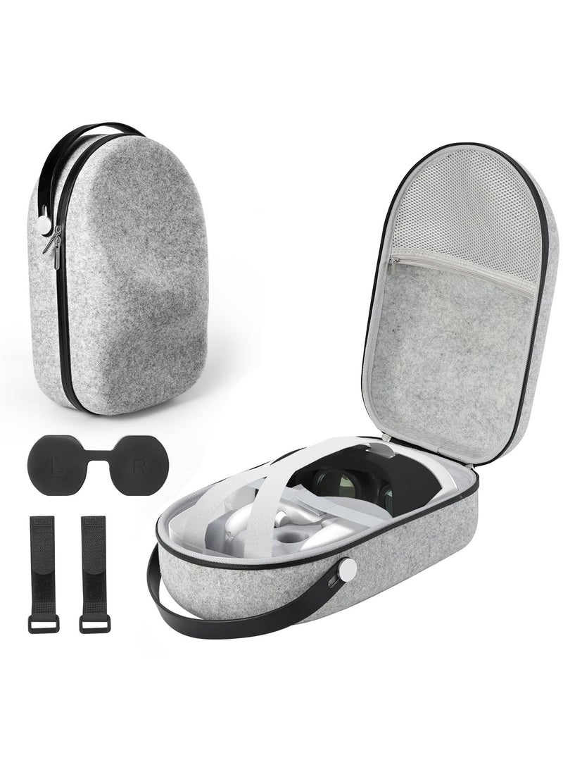 Excefore - Hard Carrying Case for Meta Oculus Quest 2/Quest 3/Vision Pro Original/Elite Version VR Gaming Headset and Touch Controllers - Travel and Home Storage Compatible Accessories - Image 1