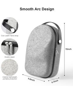 Excefore Hard Carrying Case for Meta Oculus Quest 2/Quest 3/Vision Pro Original/Elite Version VR Gaming Headset and Touch Controllers - Travel and Home Storage Compatible Accessories  - Image 5