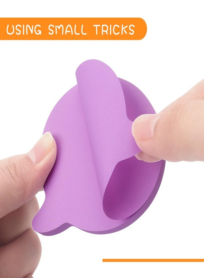 SIMONA Bubble Shape Sticky Notes 8 Color Bright Colorful Sticky Pad 75 Sheets/Pad Self-Sticky Note Pads - Image 5