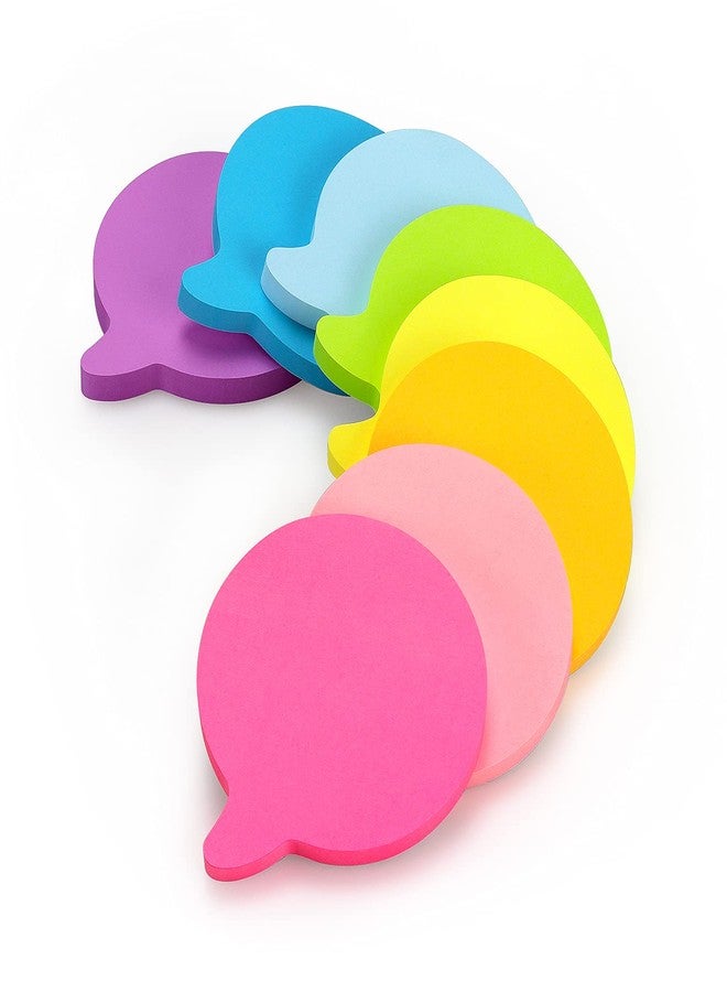 SIMONA Bubble Shape Sticky Notes 8 Color Bright Colorful Sticky Pad 75 Sheets/Pad Self-Sticky Note Pads - Image 1