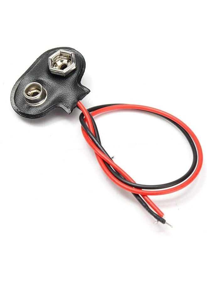 melfi Melfi 9V Battery Connector Clip with Lead Cord and Wires Holder  - Image 1