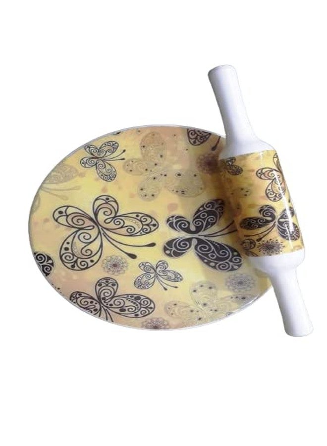 Designer Marble Chakla with Wooden Rolling Pin|Prime Handicrafts| Chakla with Belan - Image 1