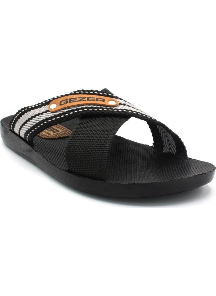 Gezer 10489 Men's Slippers Summer Slippers Cross House Slippers  - Image 2