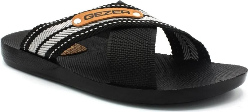 Gezer 10489 Men's Slippers Summer Slippers Cross House Slippers
