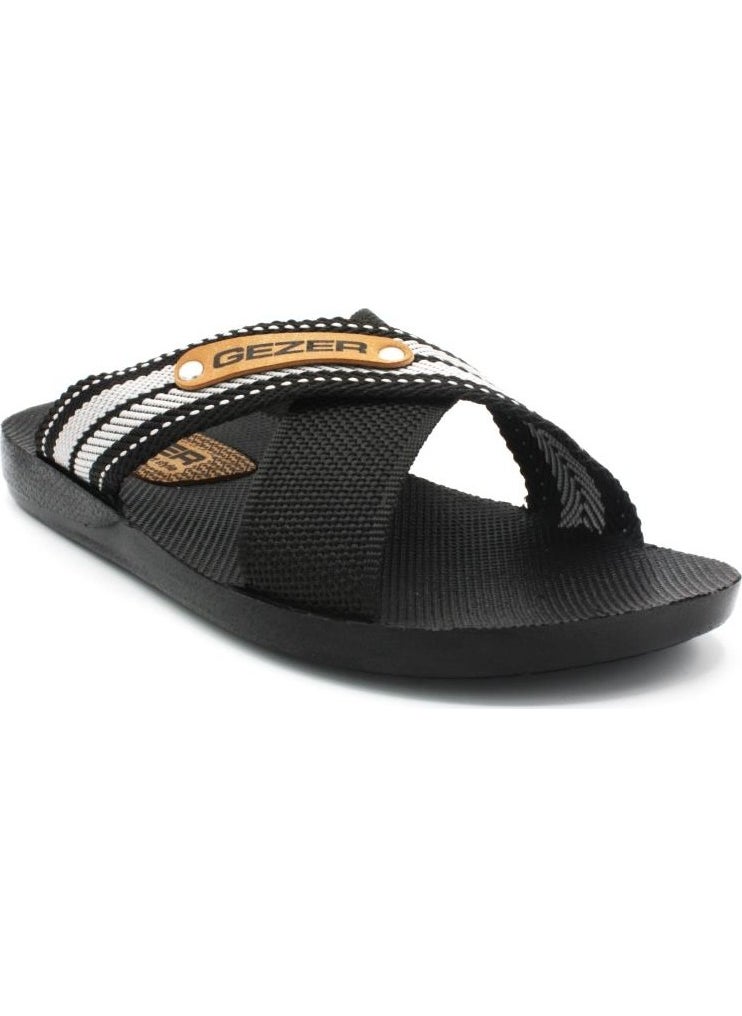 Gezer 10489 Men's Slippers Summer Slippers Cross House Slippers  - Image 4