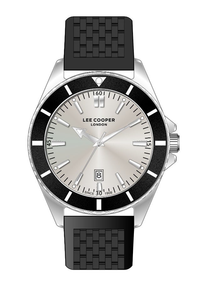 Lee Cooper Men's Silicone Analog Watch LC07361.361 - 45 mm - Image 1