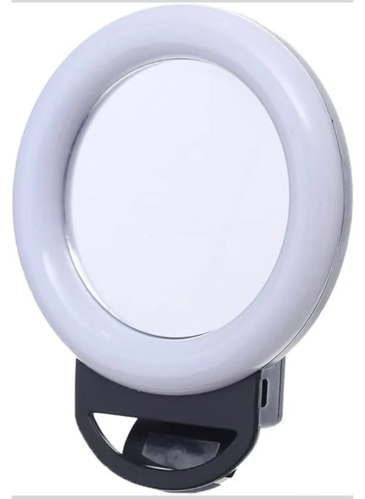 Ring Light Selfie for Mobile Phone Rechargeable LED Camera Light for Video Shooting, Laptop Lamp for Video Conference (All Color Light and Flash - Image 1
