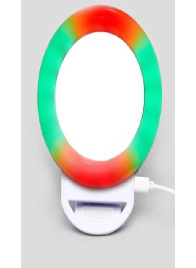 Ring Light Selfie for Mobile Phone Rechargeable LED Camera Light for Video Shooting, Laptop Lamp for Video Conference (All Color Light and Flash - Image 5