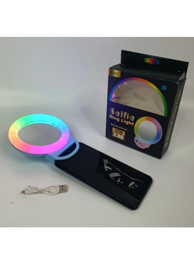 Ring Light Selfie for Mobile Phone Rechargeable LED Camera Light for Video Shooting, Laptop Lamp for Video Conference (All Color Light and Flash - Image 4