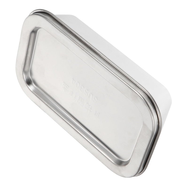 304 Stainless Steel Butter Dish with Lid 320ml Rectangular Kitchen and Fridge Storage Container - Image 2