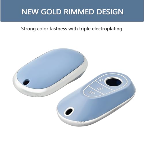 OFFCURVE غطاء مفتاح OFFCURVE لمرسيدس بنز، غلاف مفتاح ذكي ناعم من TPU، واقي مفتاح السيارة، بديل مفتاح السيارة، ملحقات السيارة متوافقة مع مرسيدس بنز S-Class G-Class E-Class من 2020-2022 - Image 3