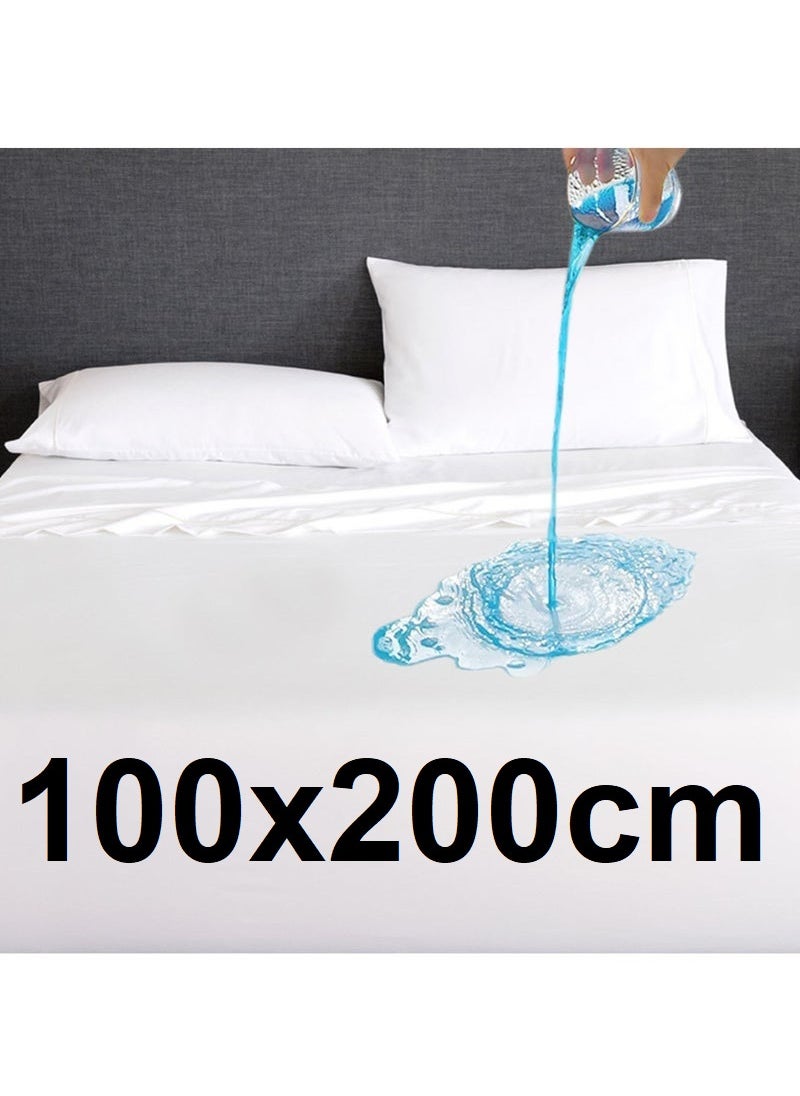 Generic - Fitted Waterproof Mattress Protector, Soft, Noiseless, Hypoallergenic and Durable 100x200cm - Image 1