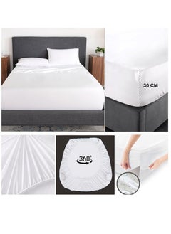 Generic Fitted Waterproof Mattress Protector, Soft, Noiseless, Hypoallergenic and Durable 100x200cm  - Image 2