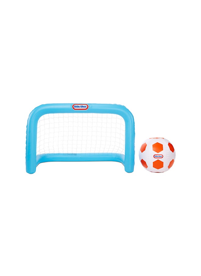 little tikes - Little Tikes Totally Huge Sports Soccer, 18-inch Soccer Ball and Inflatable Goal with Net - Image 1