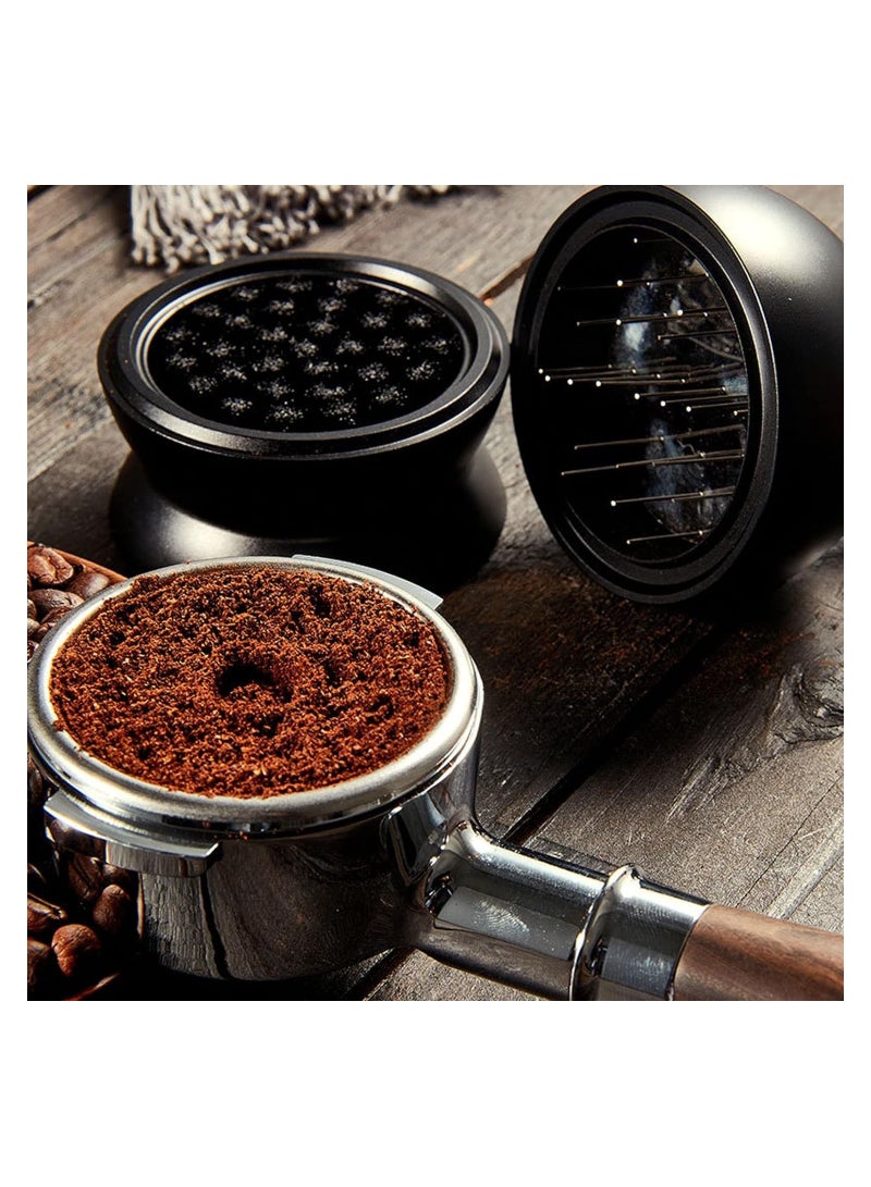 SOLARAE 53mm Coffee Distributor Tamper Coffee Powder Distributor Needle Espresso Hand Tamper Coffee Tamper Tool with Rotating Handle for Coffee Powder Stirring Tool for Espresso Distribution - Image 4