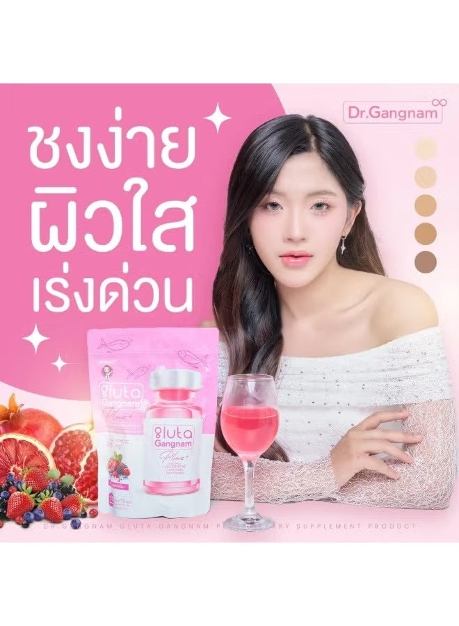 Gluta د. جانغنام غلوتا جانغنام بلس 15 كيس | L-غلوتاثيون 250 ملغ مشروب توت مختلط بدون سكر مضاف - Image 2