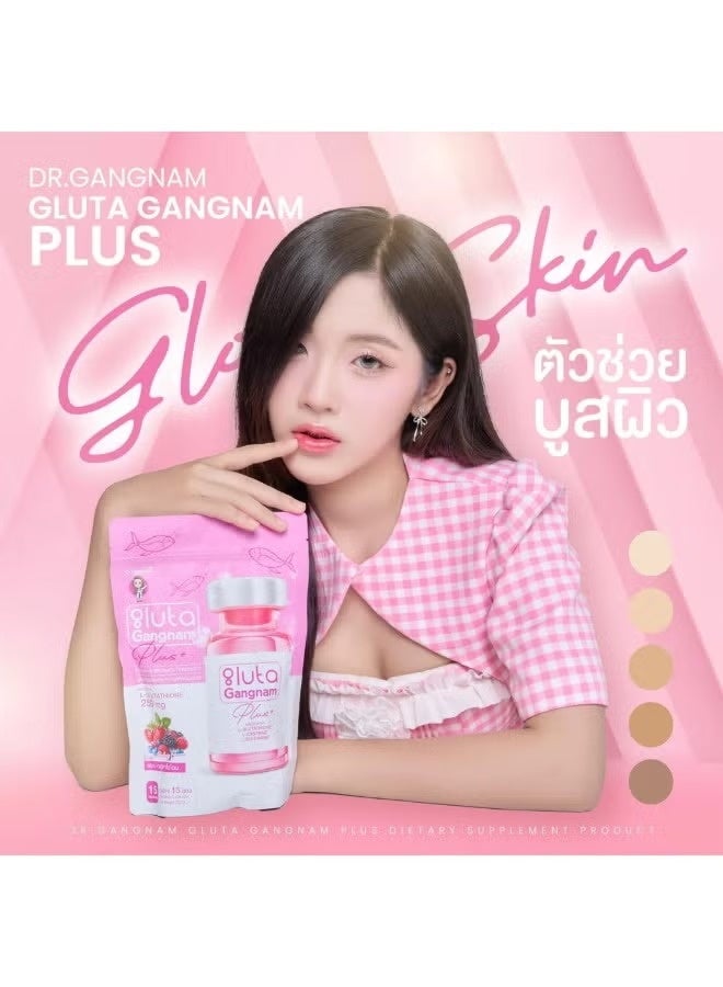 Gluta د. جانغنام غلوتا جانغنام بلس 15 كيس | L-غلوتاثيون 250 ملغ مشروب توت مختلط بدون سكر مضاف - Image 5