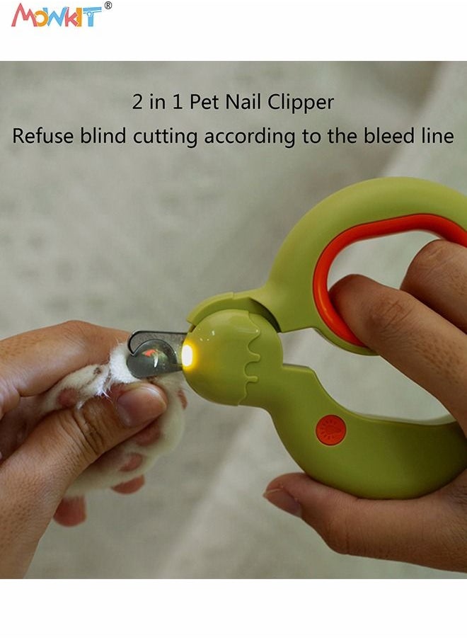 Pet Nail Clippers with LED Light Cat Nail Cutter Dog Claw Scissors Portable Size Comfort Handle for Safe Grooming - pzsku/ZCB1C50B2C6860E2A6335Z/45/_/1676614928/f81e027e-a445-41a4-90ab-b8b96d011a1d