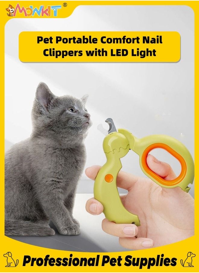 Pet Nail Clippers with LED Light Cat Nail Cutter Dog Claw Scissors Portable Size Comfort Handle for Safe Grooming - pzsku/ZCB1C50B2C6860E2A6335Z/45/_/1687339743/a31d14bf-b5c8-4944-a246-a105dcf88c4a