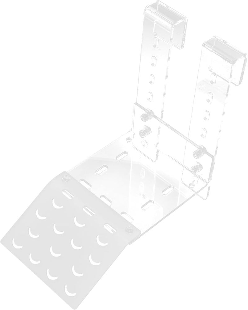 GLOGLOW Acrylic Basking Platform Tortoise Resting Terrace with Adjustable Hook for Aquarium Fish Tank Decor (TA) - Image 1