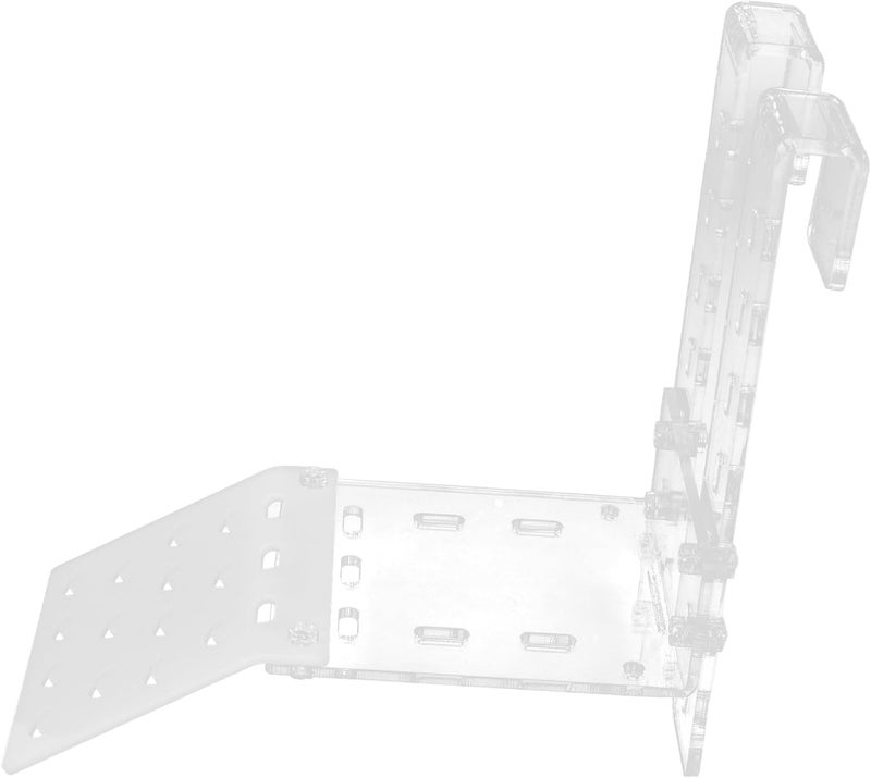 GLOGLOW Acrylic Basking Platform Tortoise Resting Terrace with Adjustable Hook for Aquarium Fish Tank Decor (TA) - Image 2