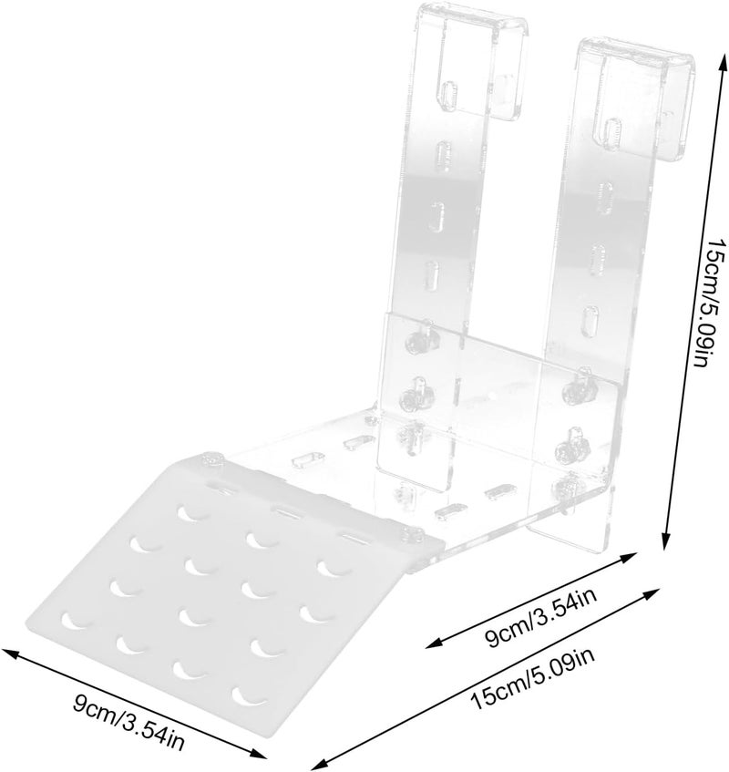 GLOGLOW Acrylic Basking Platform Tortoise Resting Terrace with Adjustable Hook for Aquarium Fish Tank Decor (TA) - Image 3
