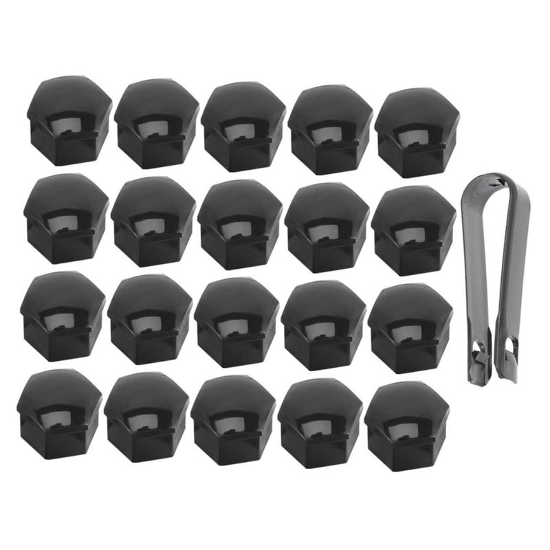 40pcs Wheel Nut Covers Set with Removal Tool Dustproof Tire Bolt Cap - Image 2