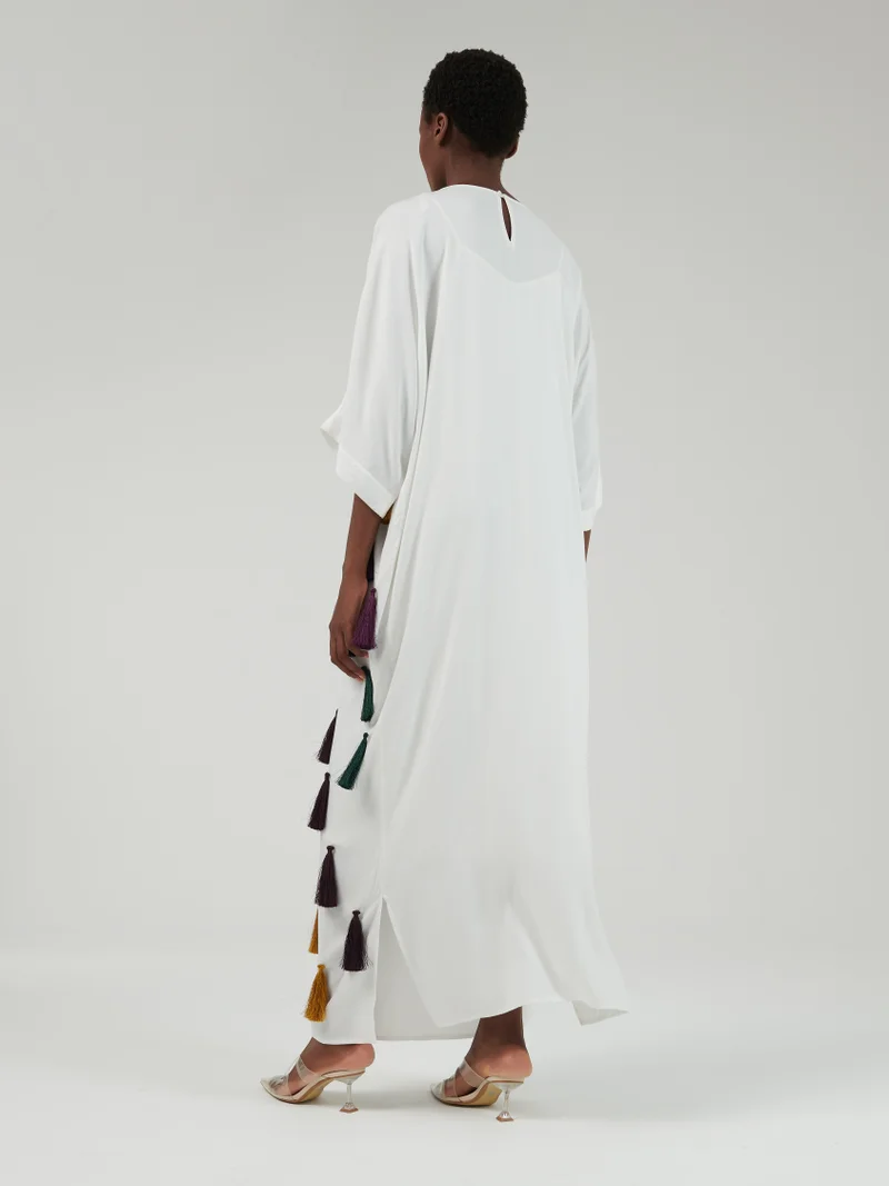 leem Tassel Detail Kaftan