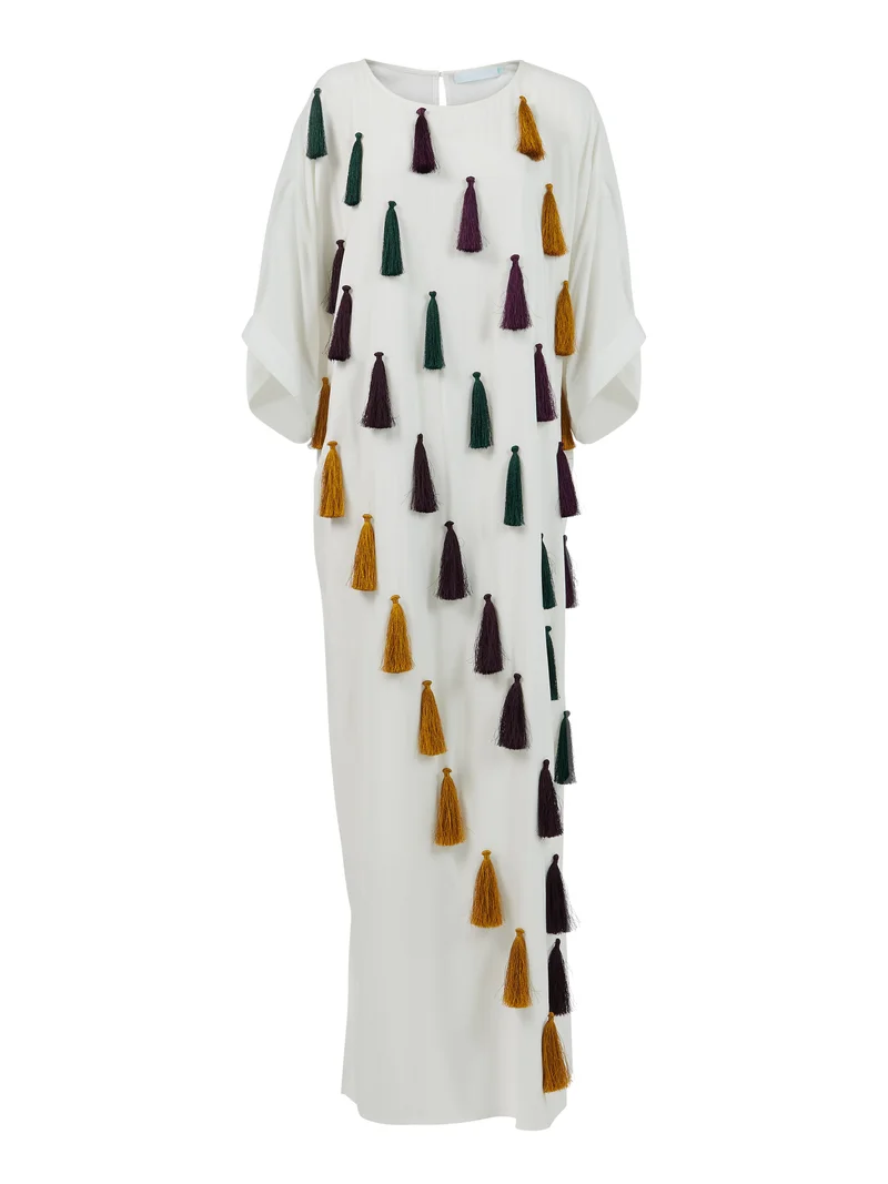 leem Tassel Detail Kaftan