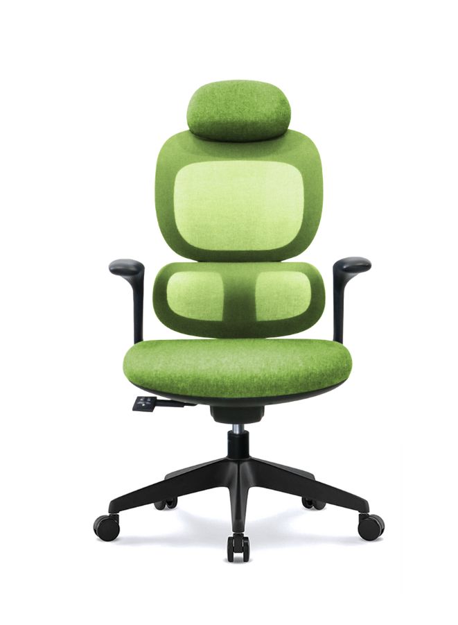 Generic Modern Executive Ergonimic Office Chair With Headrest, Black Base for Office, Home and Shops, Green - Image 1