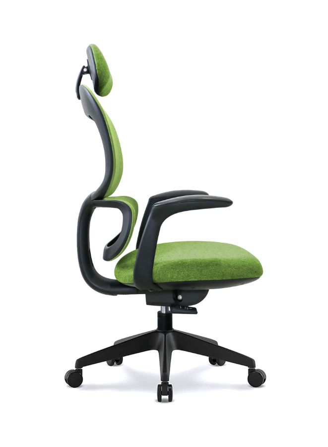 Generic Modern Executive Ergonimic Office Chair With Headrest, Black Base for Office, Home and Shops, Green - Image 2