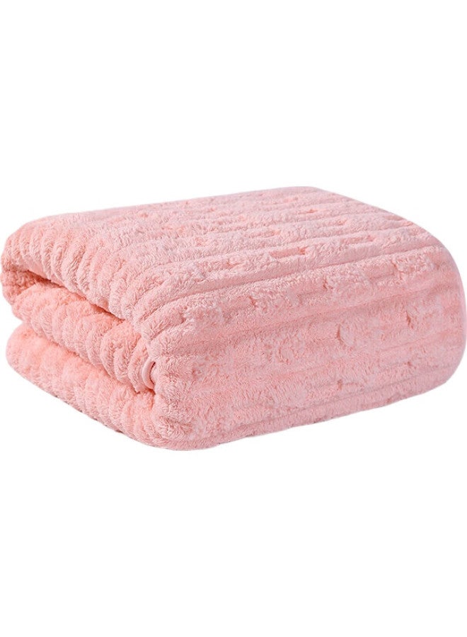 Miniso 5A Antibacterial Bath Towel For Women, Extra Large And Thick, Absorbent And Quick-Drying, Shower Wrap, Pink, 70*140Cm, 300G - Image 1