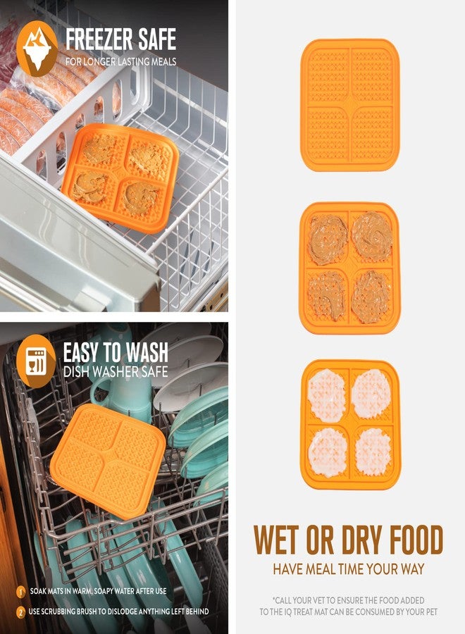 Hyper Pet IQ Treat Lick mat for Dogs, Slow Feeder & Cat Lick mats | Great Alternative to Slow Feeder Dog Bowls & Feeders | Perfect Licking mat, Cat Puzzle & Dog Enrichment Toys - Image 5